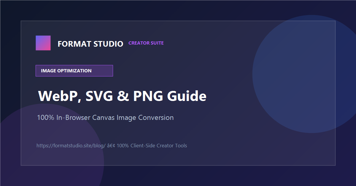 WebP vs PNG vs JPG image format comparison thumbnail